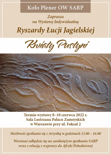 Wystawa Ryszardy Łucji Jagielskiej Kwiaty Pustyni
